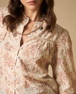 Camisa con bordados artesanales y detalles de encaje - Rosa 34_611H201_ROS111305_4