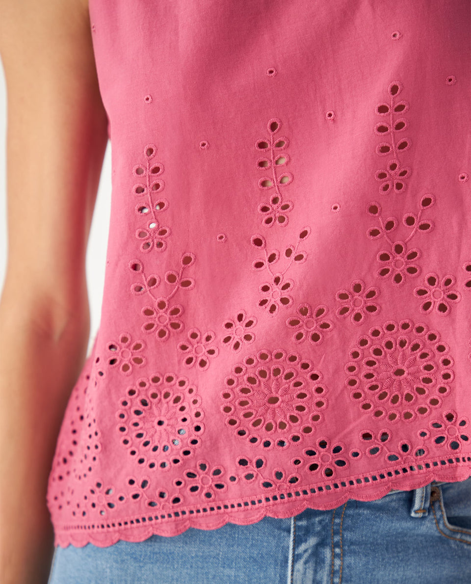 Camisa con detalles desagujados para mujer - Rosa 34_612F016_ROS171723_3