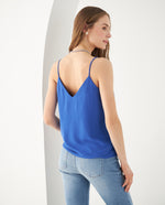 Camisa con escote en V para mujer - Azul 34_612F036_AZU184051_4