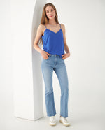 Camisa con escote en V para mujer - Azul 34_612F036_AZU184051_5