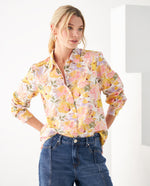 Camisa con estampado de flores para mujer - Amarillo 34_612F042_AMA110510_0