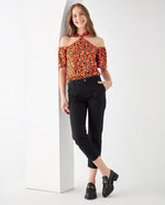 Camisa de cuello alto para mujer - Naranja 34_612F062_NAR161363_6