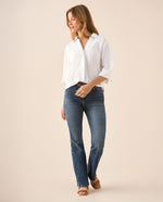 Camisa manga 3/4 para mujer - Blanco 34_615F041_BLA110601_5