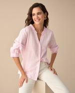 Camisa con escote en V para mujer - Rosa 34_615F320_ROS171927_3