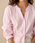 Camisa con escote en V para mujer - Rosa 34_615F320_ROS171927_5