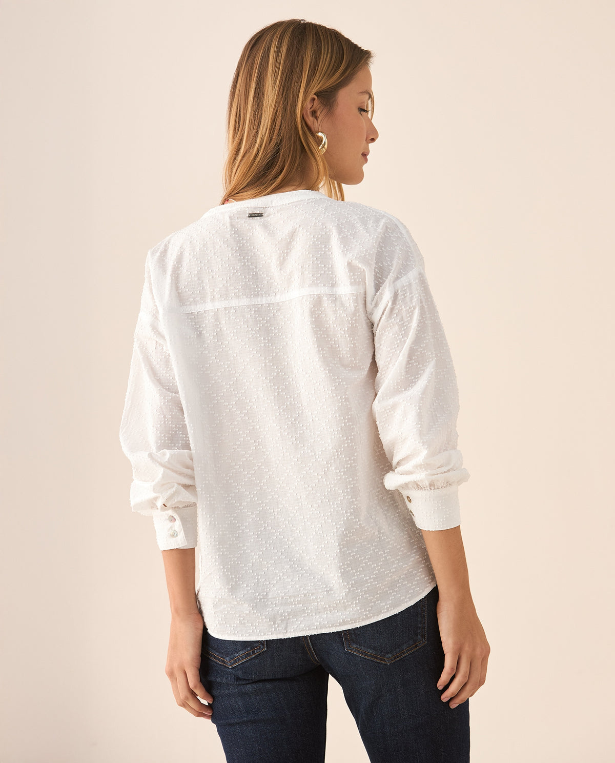 Camisa de manga 3/4 para mujer - Crudo 34_615F330_CRU110107_4
