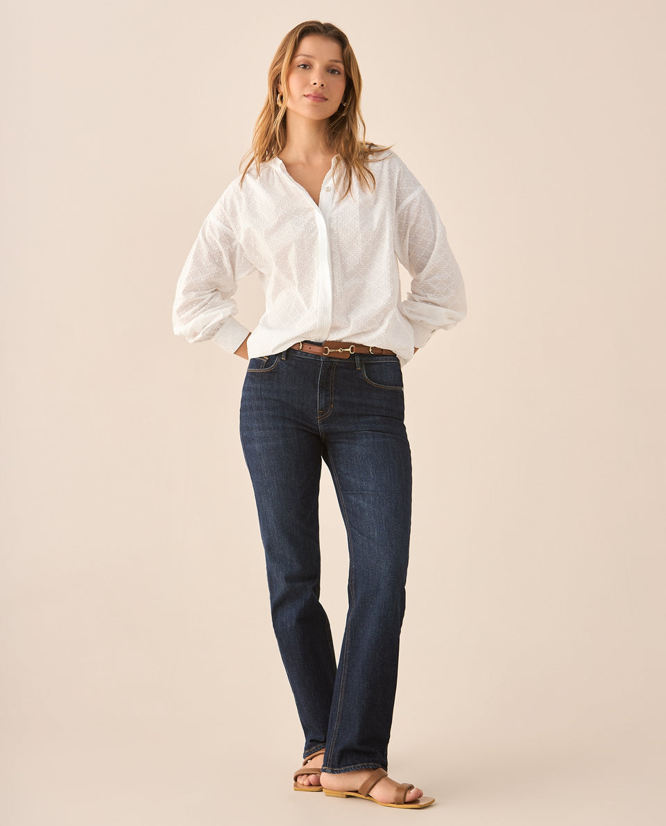 Camisa de manga 3/4 para mujer - Crudo 34_615F330_CRU110107_5