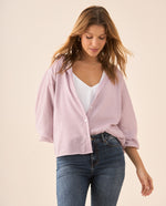 Camisa manga larga con volumen para mujer - Rosa 34_615F331_ROS171930_3