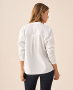 Camisa de cuello neru para mujer - Blanco 34_615F335_BLA110700_6