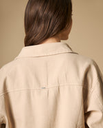 Chaqueta camisa oversized con botones para mujer - Beige 34_621H013_BEI151306_6