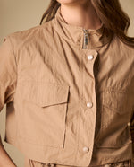 Chaqueta utility con cinturón ajustable para mujer - Café 34_621H017_CAF171319_4