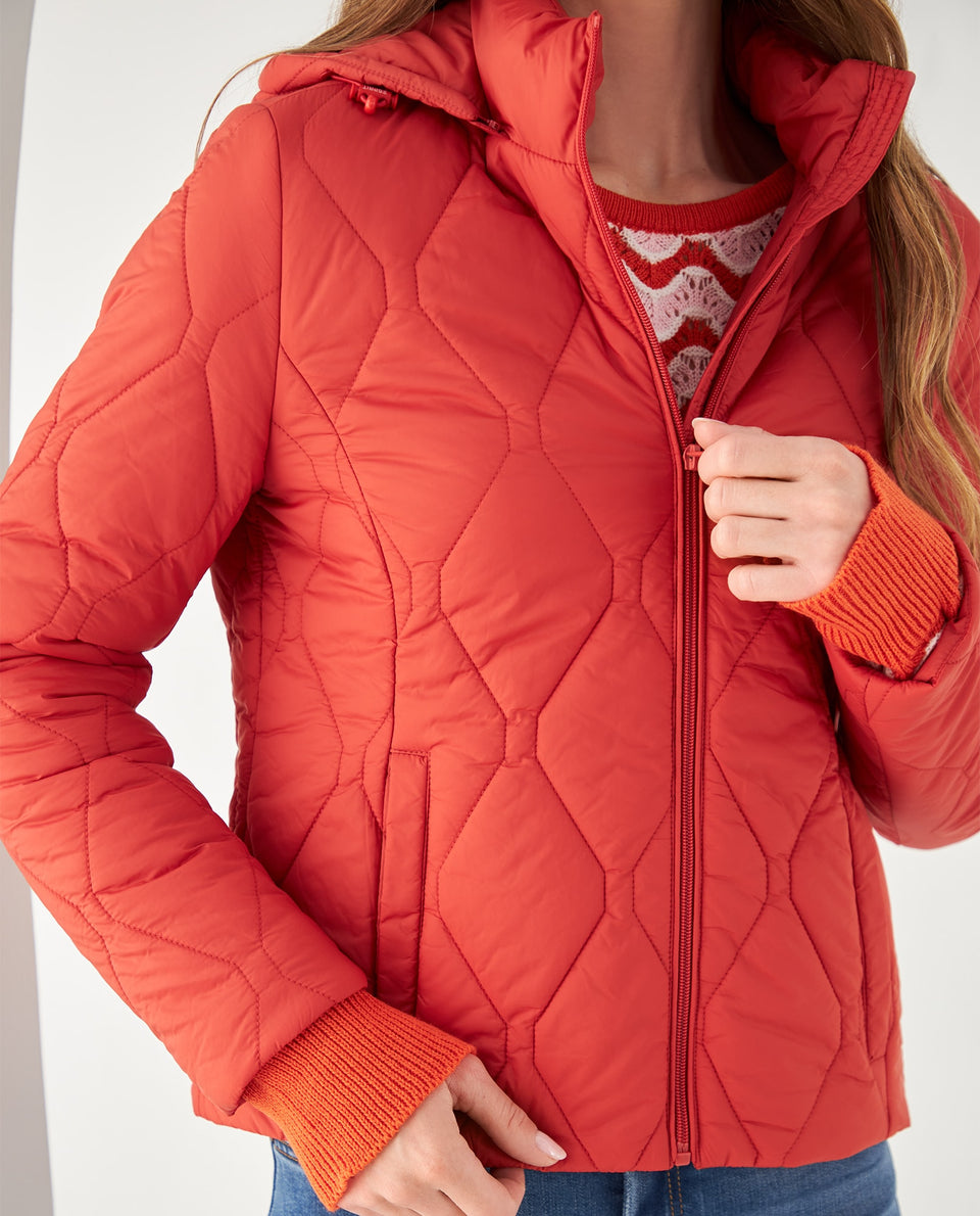 Chaqueta con capucha removible para mujer - Rosa 34_622F202_ROS171644_3