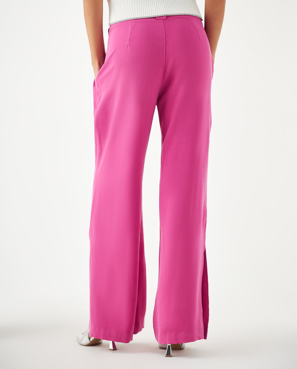 Pantalón amplio con bolsillos para mujer - Rosa 34_631F004_ROS172031_4