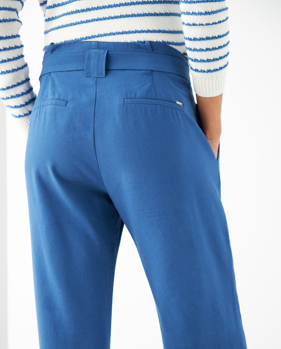 Pantalón con cinturón para mujer - Azul 34_631F005_AZU194042_6