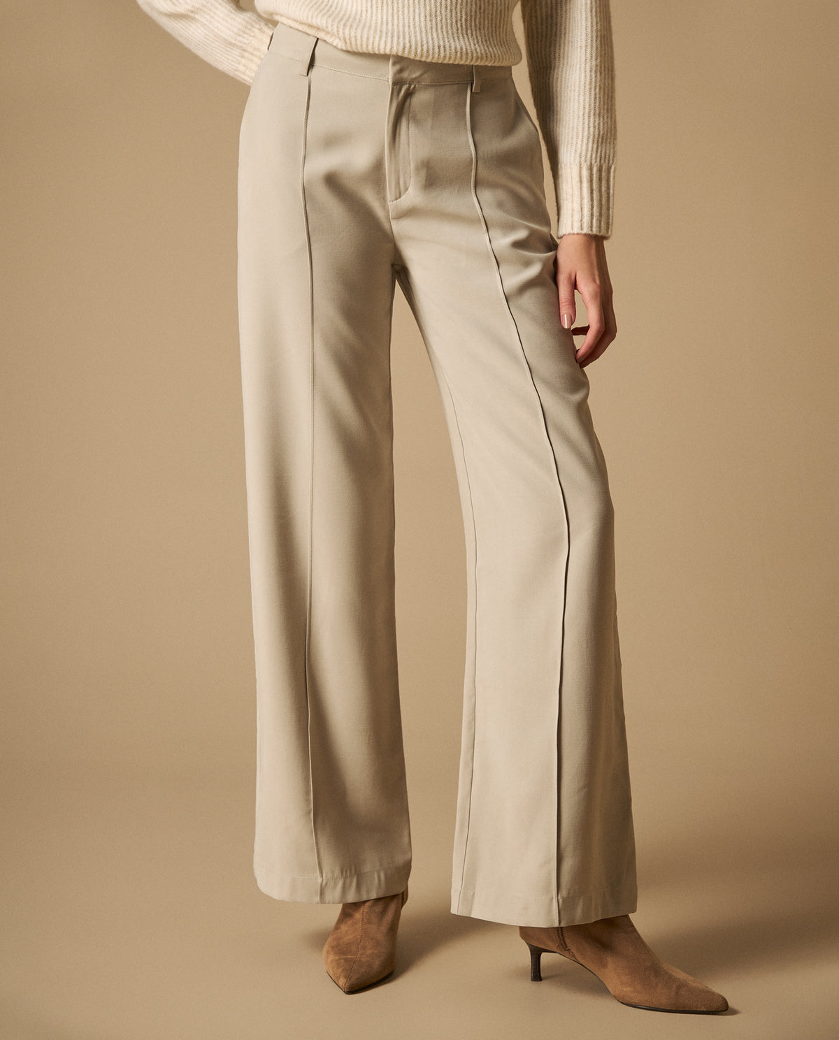 Pantalón wide leg talle alto para mujer - Gris 34_631H000_GRI146408_3