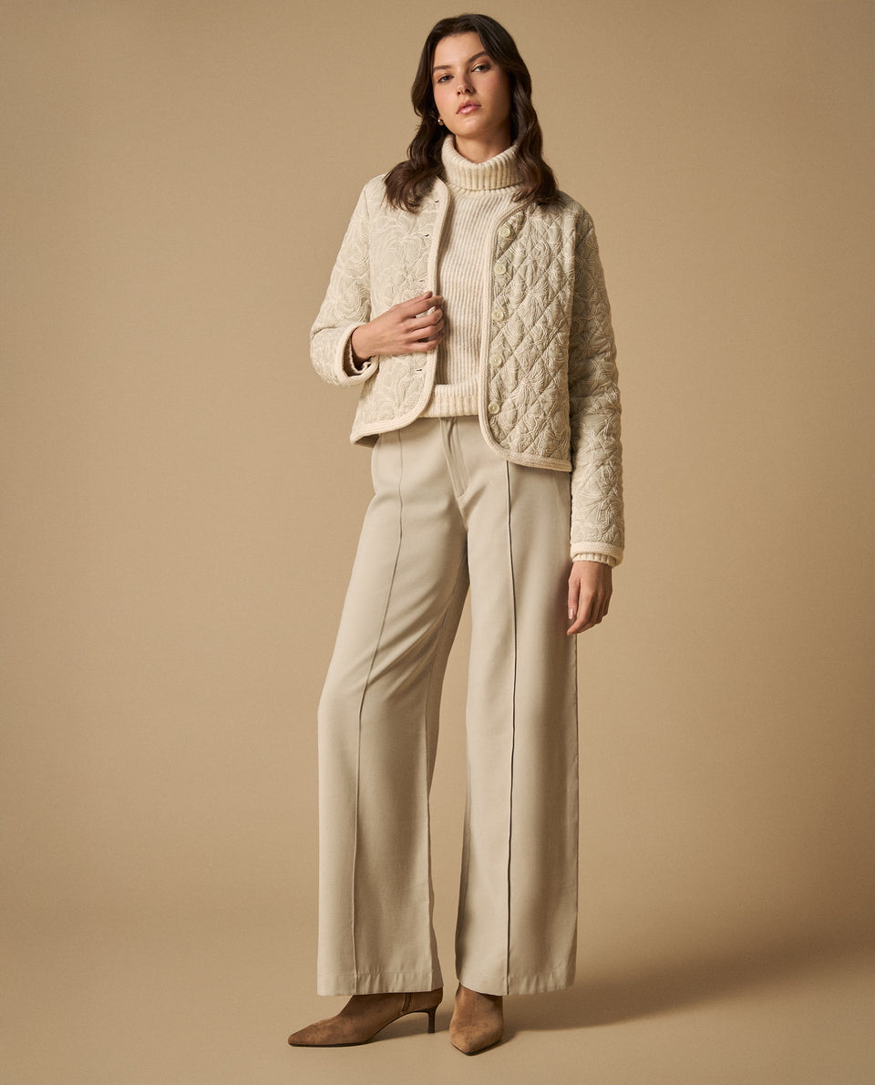 Pantalón wide leg talle alto para mujer - Gris 34_631H000_GRI146408_7