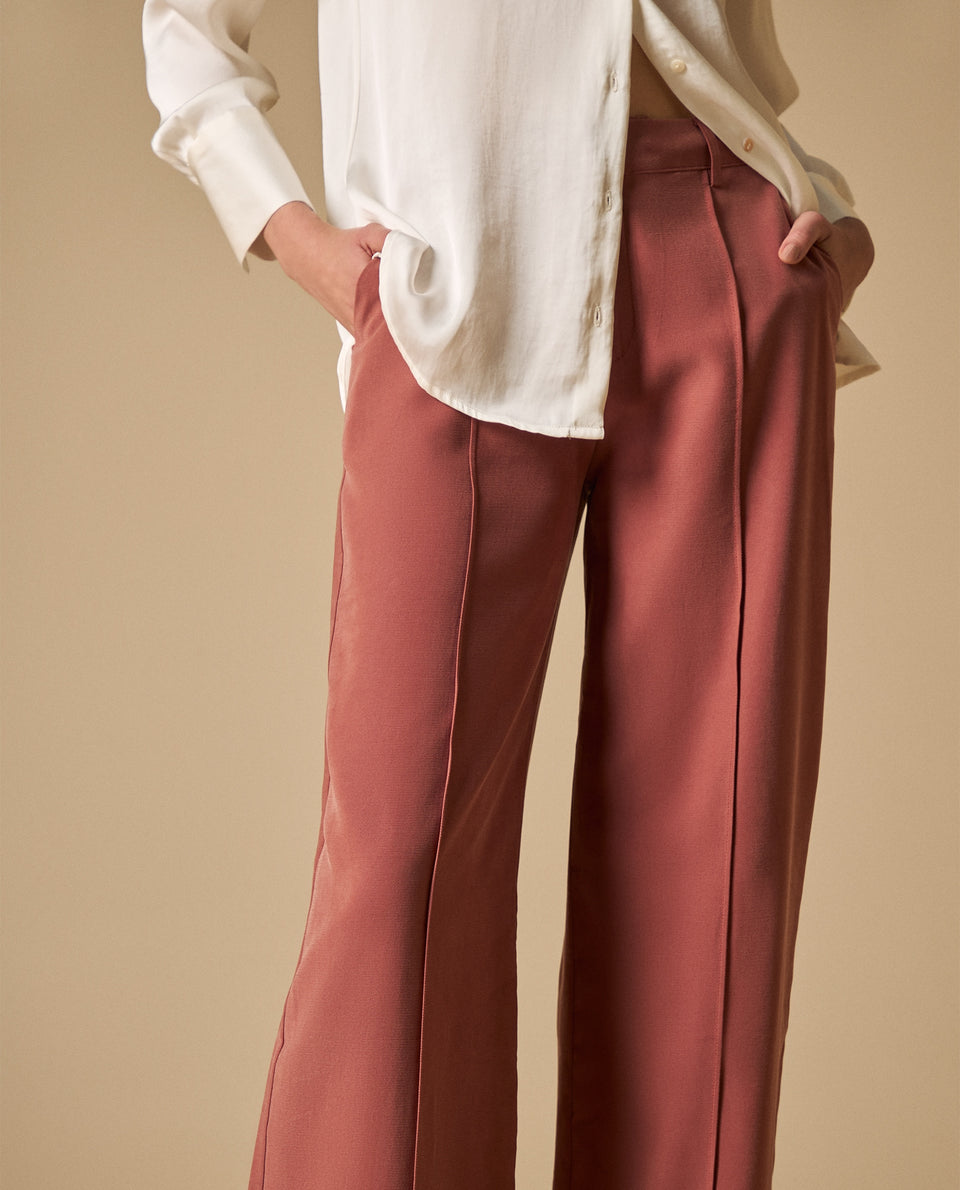 Pantalón wide leg talle alto para mujer - Rosa 34_631H000_ROS181435_3
