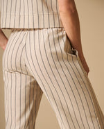 Pantalón wide leg con estampado de rayas para mujer - Crudo 34_631H002_CRU130905_6