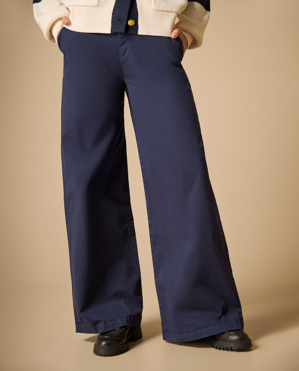 Pantalón wide leg cintura alta para mujer - Azul 34_631H004_AZU193923_3