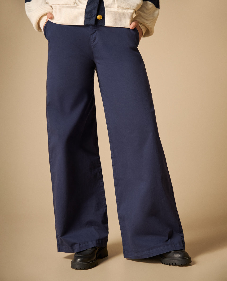 Pantalón wide leg cintura alta para mujer - Azul 34_631H004_AZU193923_3