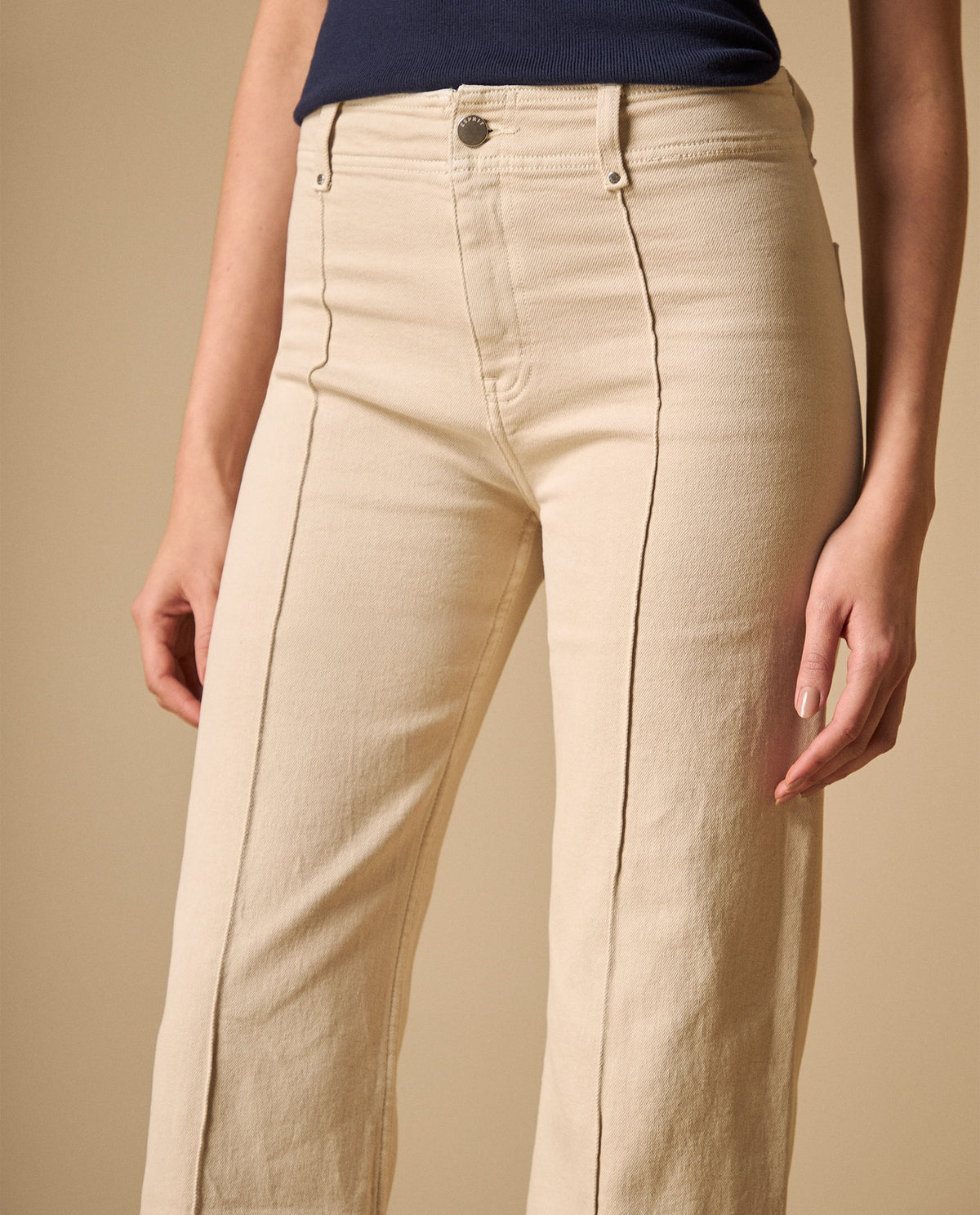 Pantalón wide leg cinco bolsillos para mujer - Crudo 34_631H013_CRU110602_4