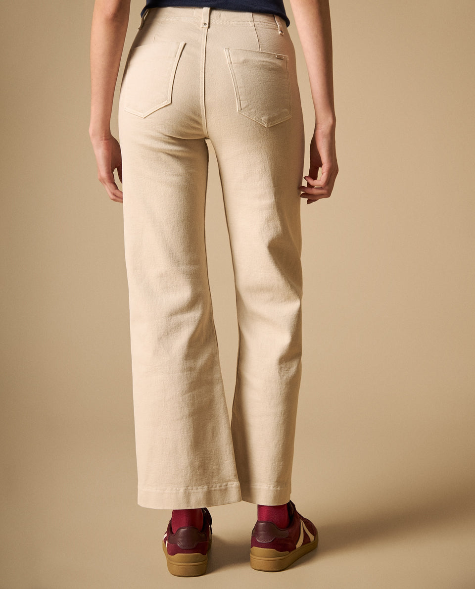 Pantalón wide leg cinco bolsillos para mujer - Crudo 34_631H013_CRU110602_5