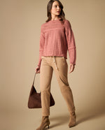 Pantalón jogger con cordón ajustable para mujer - Café 34_631H015_CAF171319_0