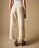 Pantalón palazzo con costuras decorativas para mujer - Crudo 34_631H018_CRU120703_5