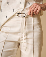 Pantalón wide leg con cordón ajustable para mujer - Crudo 34_631H020_CRU111001_4