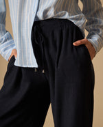 Pantalón wide leg con cordón ajustable para mujer - Azul 34_631H021_AZU193933_4