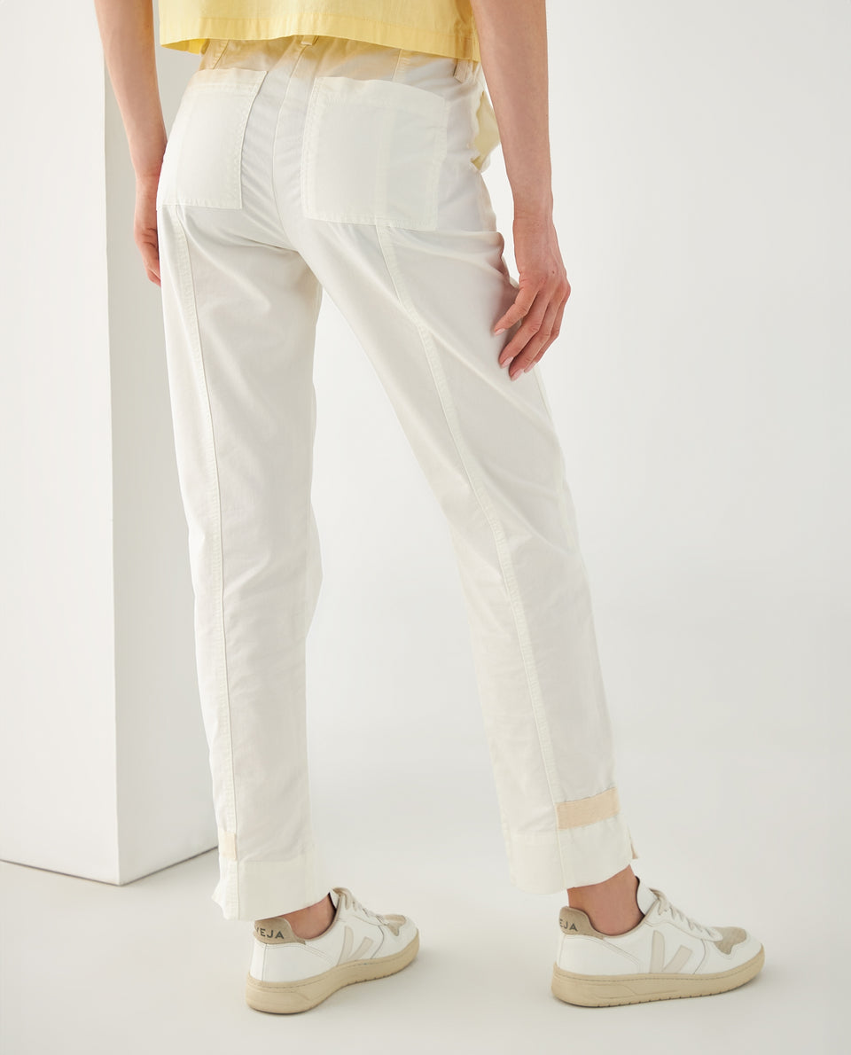 Pantalón con cortes en frente para mujer - Crudo 34_632F001_CRU110602_4