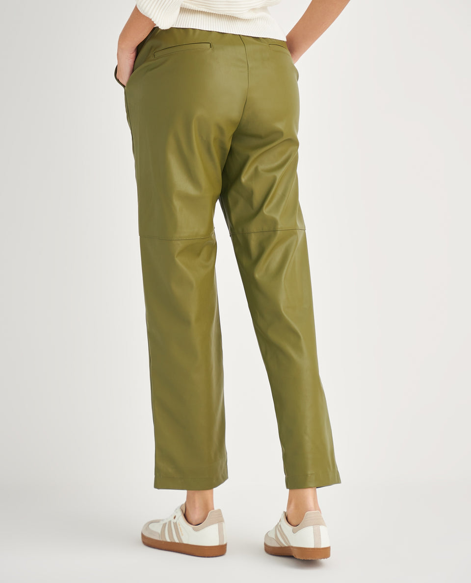 Pantalón tipo cuero para mujer - Verde 34_632F002_VER176333_4