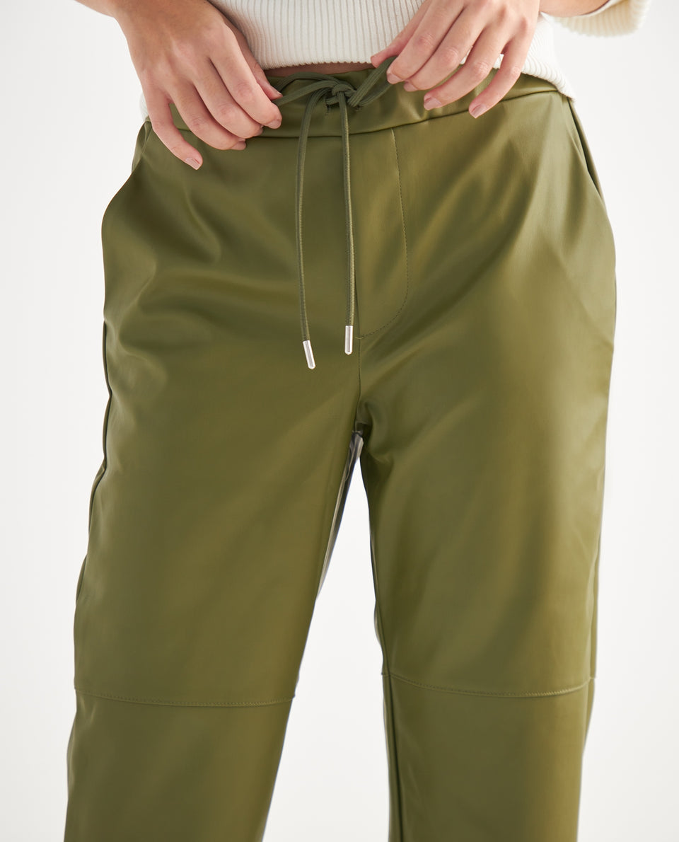 Pantalón tipo cuero para mujer - Verde 34_632F002_VER176333_5