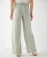 Pantalón de diseño a rayas para mujer - Verde 34_632F007_VER170115_4