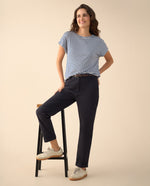 Pantalón clásico bota recta para mujer - Azul 34_635F302_AZU194042_7