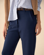 Pantalón con bolsillos de ribete para mujer - Azul 34_635F308_AZU184221_5