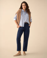 Pantalón con bolsillos de ribete para mujer - Azul 34_635F308_AZU184221_6