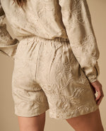 Shorts con bordados florales para mujer - Beige 34_651H005_BEI151306_4