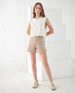 Bermuda con bordado de arabescos para mujer - Beige 34_652F001_BEI161212_6