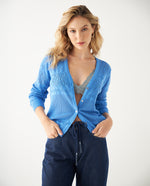 Buzo tejido con botones para mujer - Azul 34_661F110_AZU164712_0