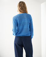 Buzo tejido con botones para mujer - Azul 34_661F110_AZU164712_4