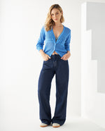 Buzo tejido con botones para mujer - Azul 34_661F110_AZU164712_5