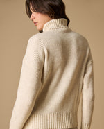 Suéter cuello alto acanalado para mujer - Crudo 34_661H201_CRU110110_5