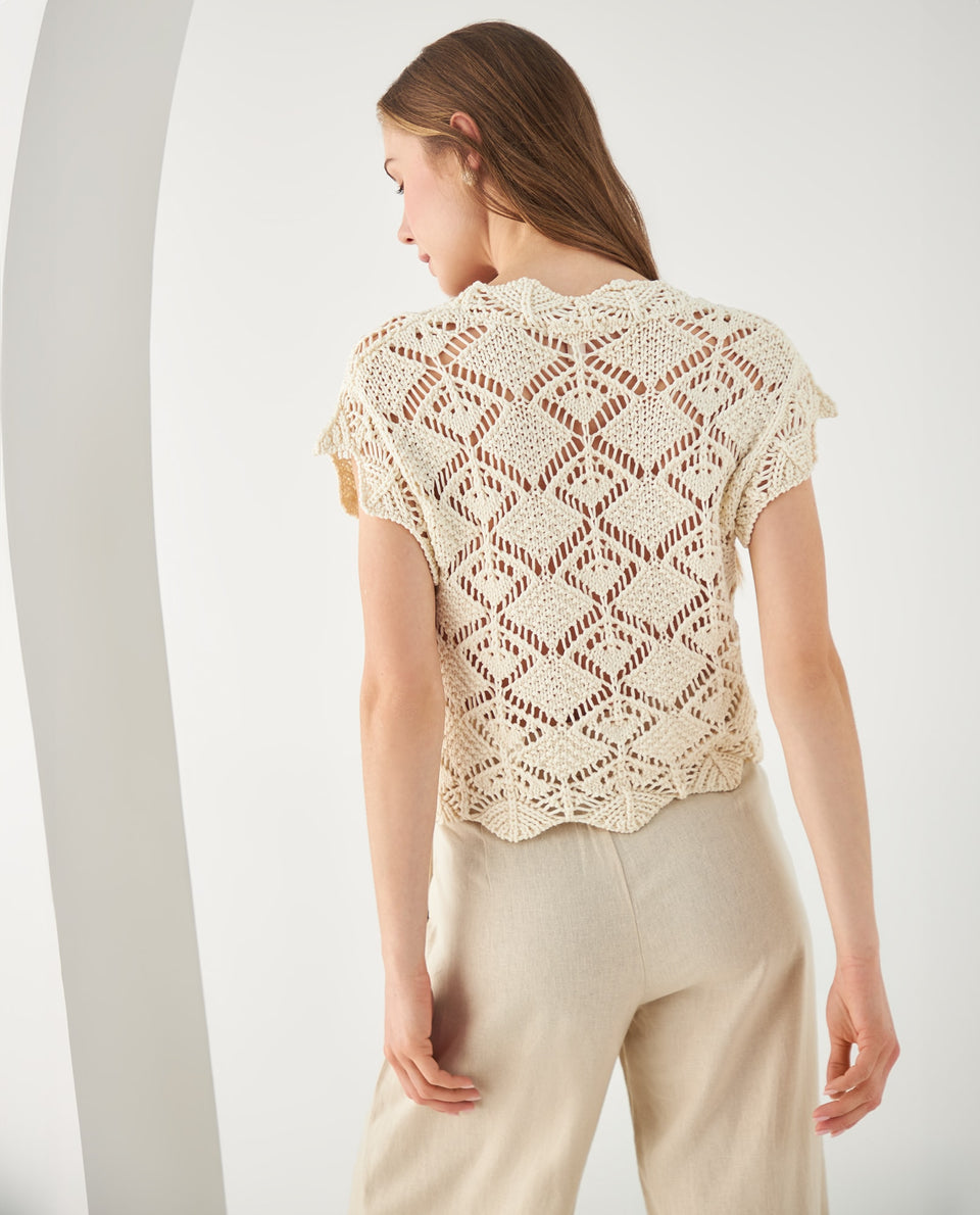 Camisa tejida para mujer - Crudo 34_662F206_CRU111001_4