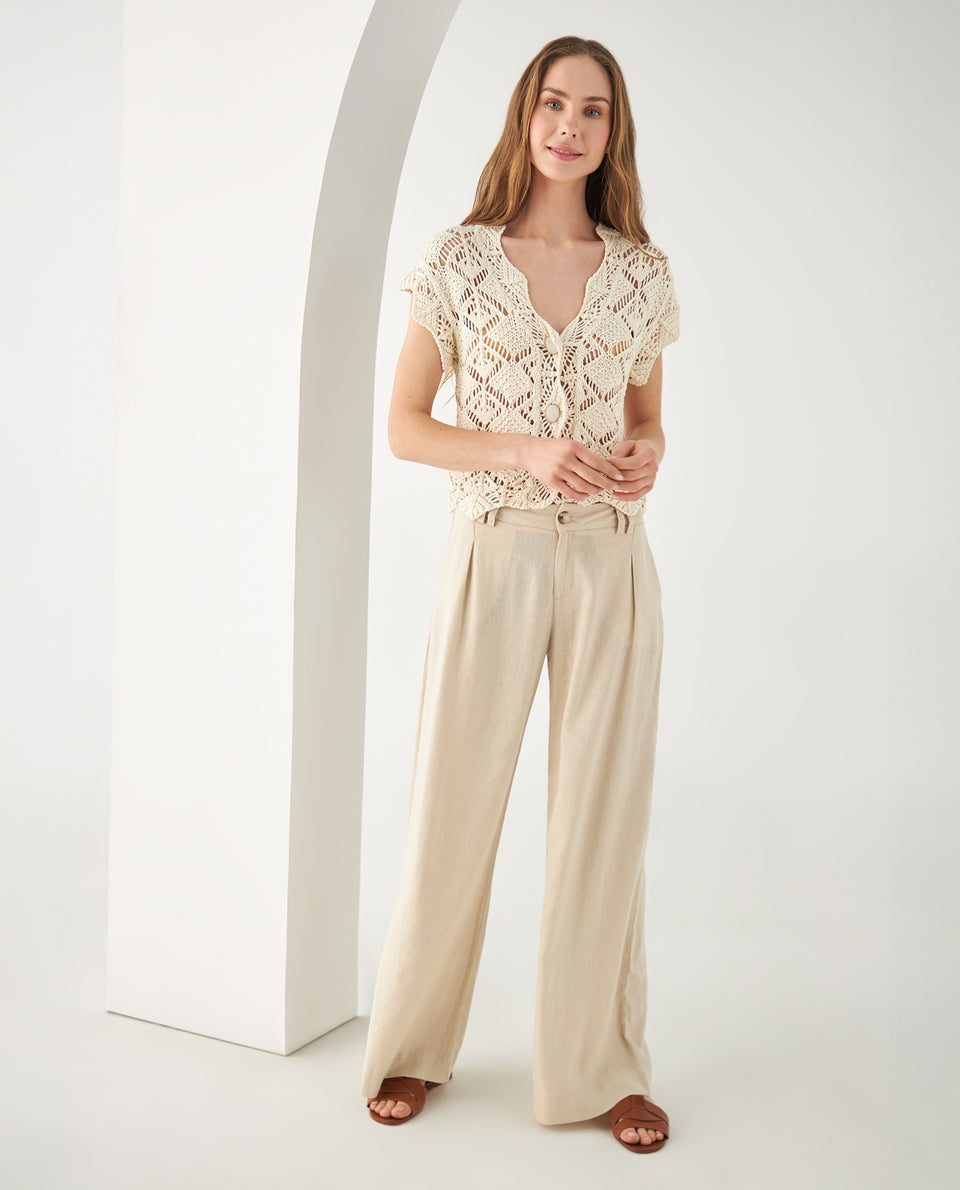 Camisa tejida para mujer - Crudo 34_662F206_CRU111001_5