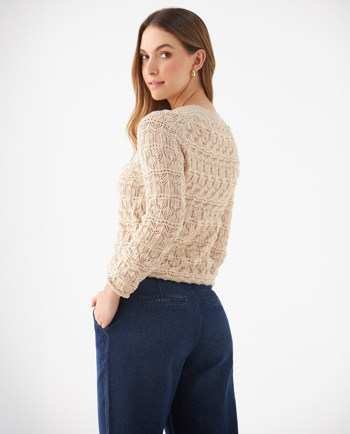 Buzo tejido para mujer - Crudo 34_669F213_CRU111001_4