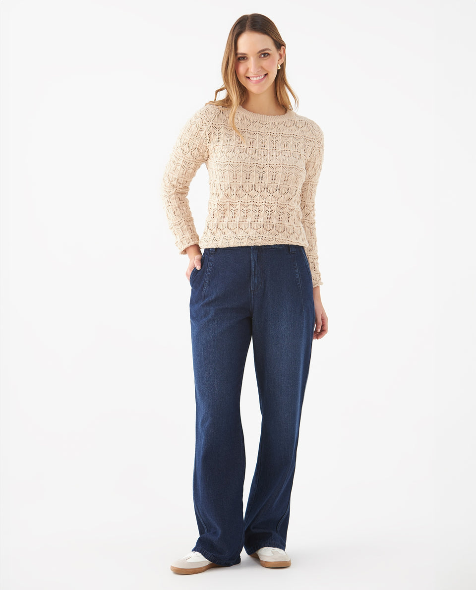 Buzo tejido para mujer - Crudo 34_669F213_CRU111001_6