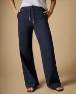 Pantalón wide leg con cintura elástica para mujer - Azul 34_671H031_AZU193933_3