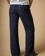 Pantalón wide leg con cintura elástica para mujer - Azul 34_671H031_AZU193933_5
