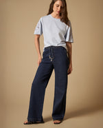 Pantalón wide leg con cintura elástica para mujer - Azul 34_671H031_AZU193933_7